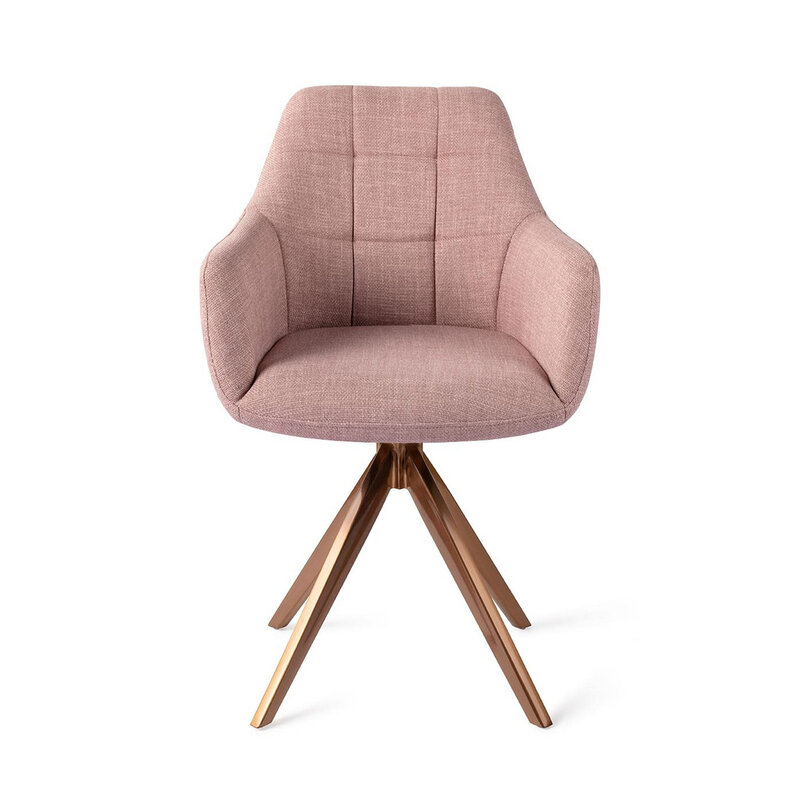 Jesper Home Noto VIntage Rose Eetkamerstoel - Turn Rose