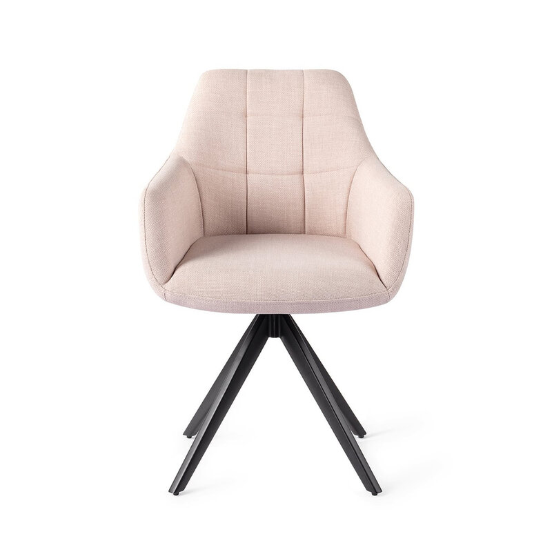 Jesper Home Noto Petal Pink Eetkamerstoel - Turn Black