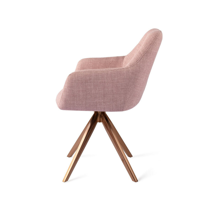 Jesper Home Noto VIntage Rose Eetkamerstoel - Turn Rose