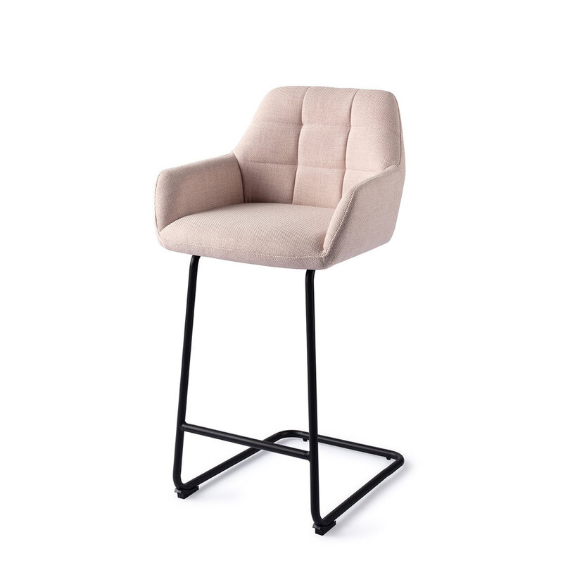 Jesper Home Noto Petal Pink Barkruk - Arch Black (L)