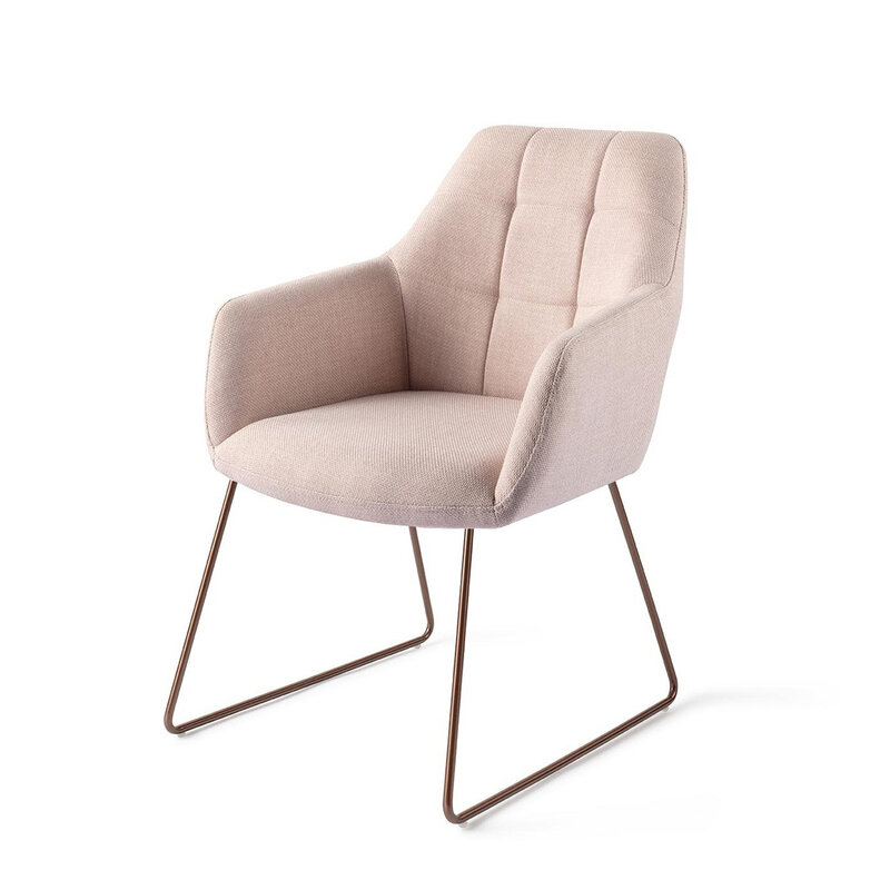 Jesper Home Noto Petal Pink Eetkamerstoel - Slide Rose