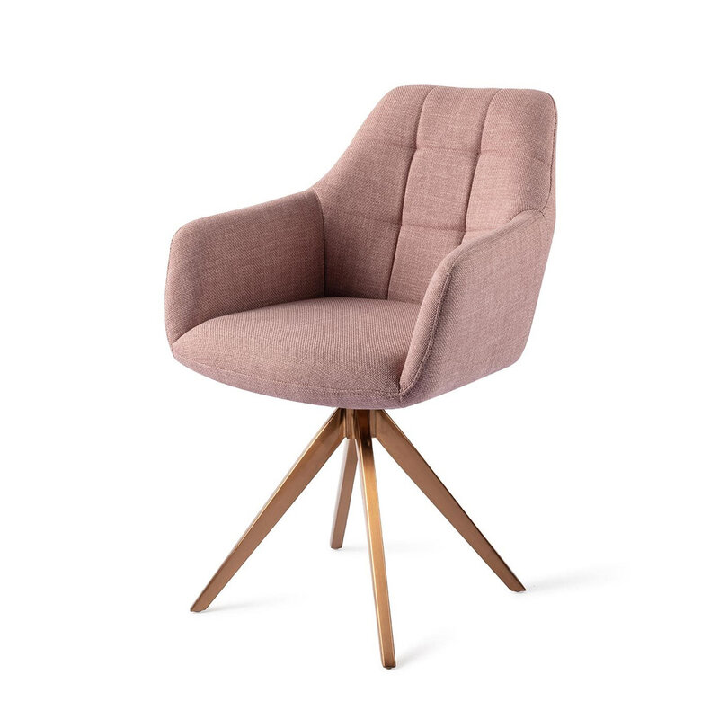 Jesper Home Noto VIntage Rose Eetkamerstoel - Turn Rose