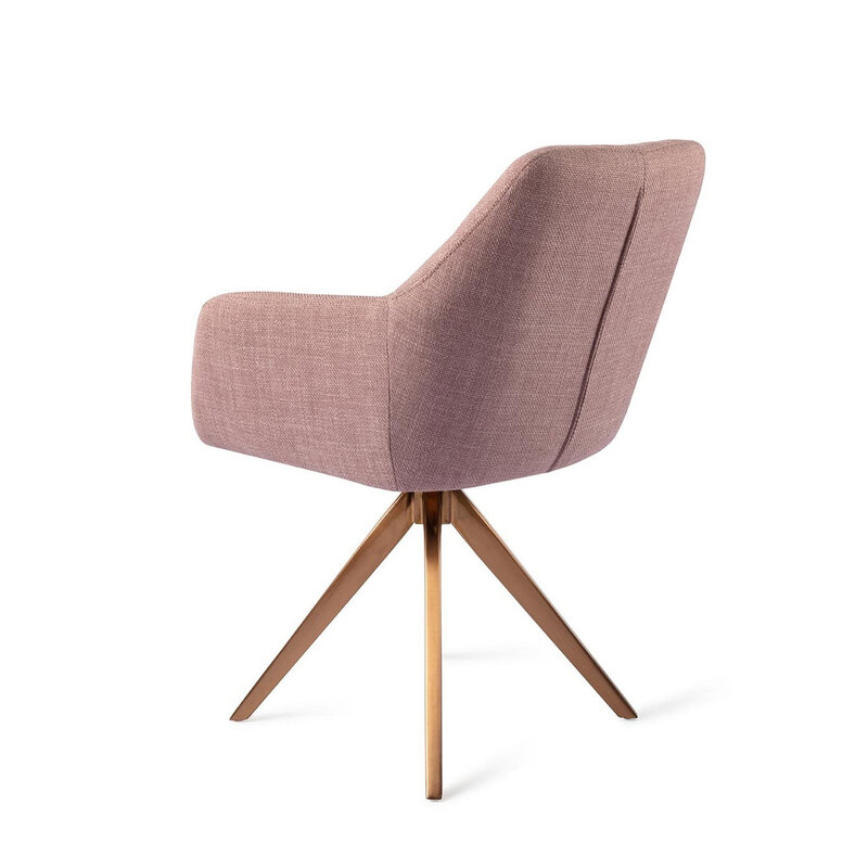 Jesper Home Noto VIntage Rose Eetkamerstoel - Turn Rose