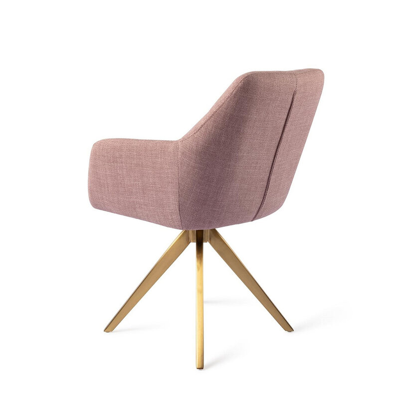 Jesper Home Noto VIntage Rose Eetkamerstoel - Turn Gold