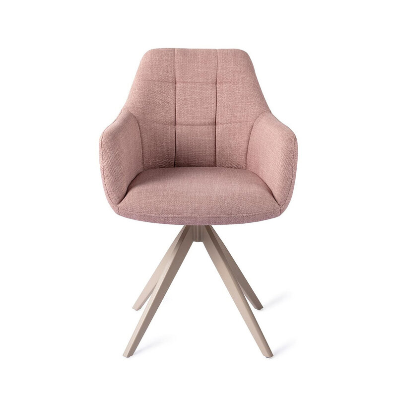 Jesper Home Noto VIntage Rose Eetkamerstoel - Turn Beige