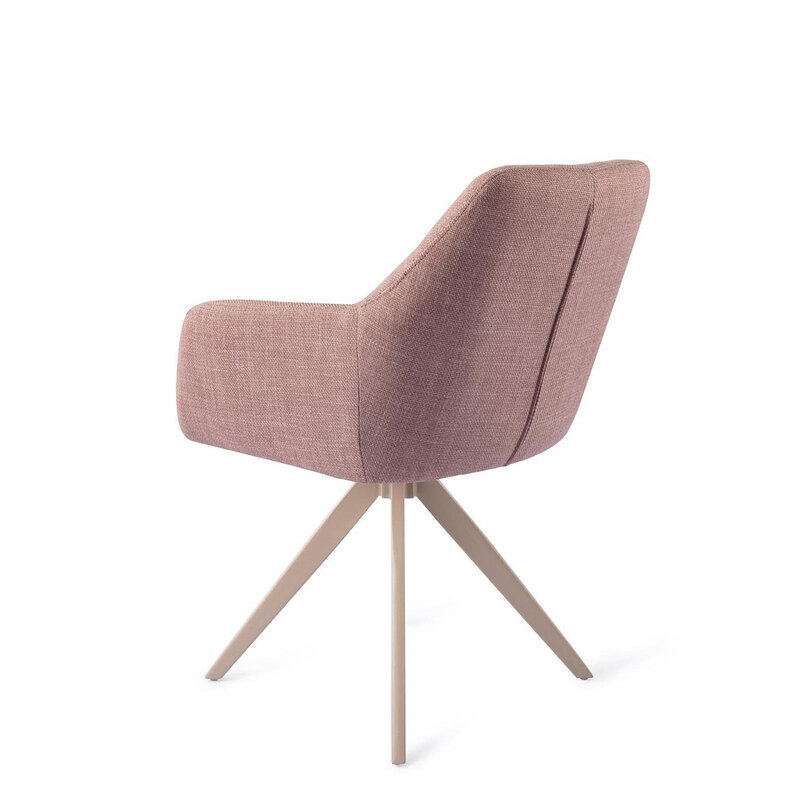 Jesper Home Noto VIntage Rose Eetkamerstoel - Turn Beige