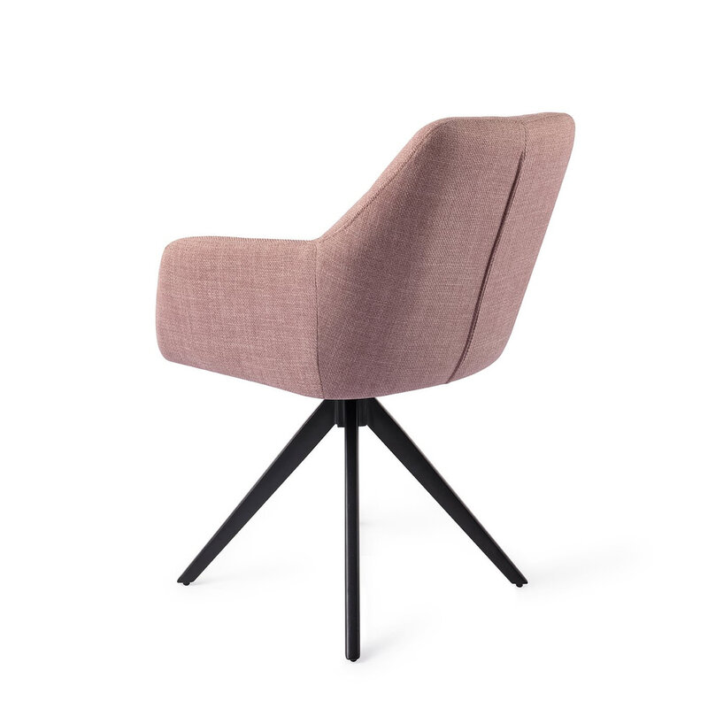 Jesper Home Noto VIntage Rose Eetkamerstoel - Turn Black