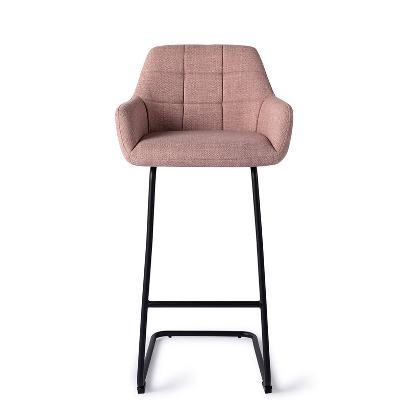 Jesper Home Noto Vintage Rose Barkruk - Arch Black (H)