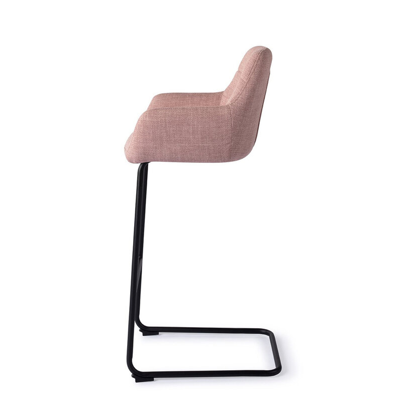 Jesper Home Noto Vintage Rose Barkruk - Arch Black (H)