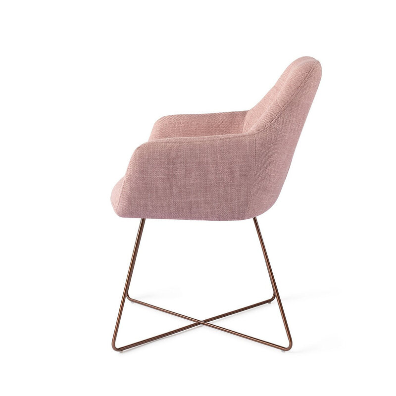 Jesper Home Noto VIntage Rose Eetkamerstoel - Cross Rose
