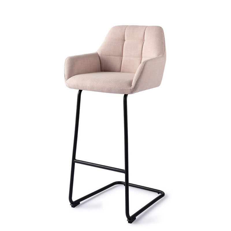 Jesper Home Noto Petal Pink Barkruk - Arch Black (H)