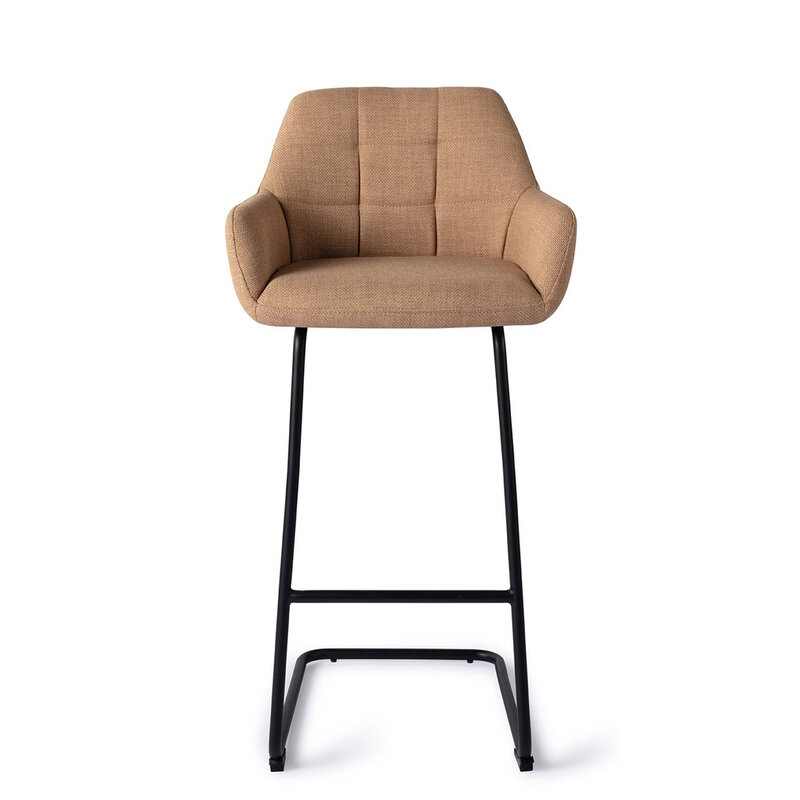Jesper Home Noto Toasted Toffee Barkruk - Arch Black (H)