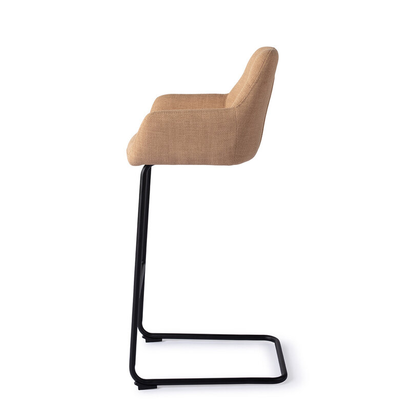 Jesper Home Noto Toasted Toffee Barkruk - Arch Black (H)