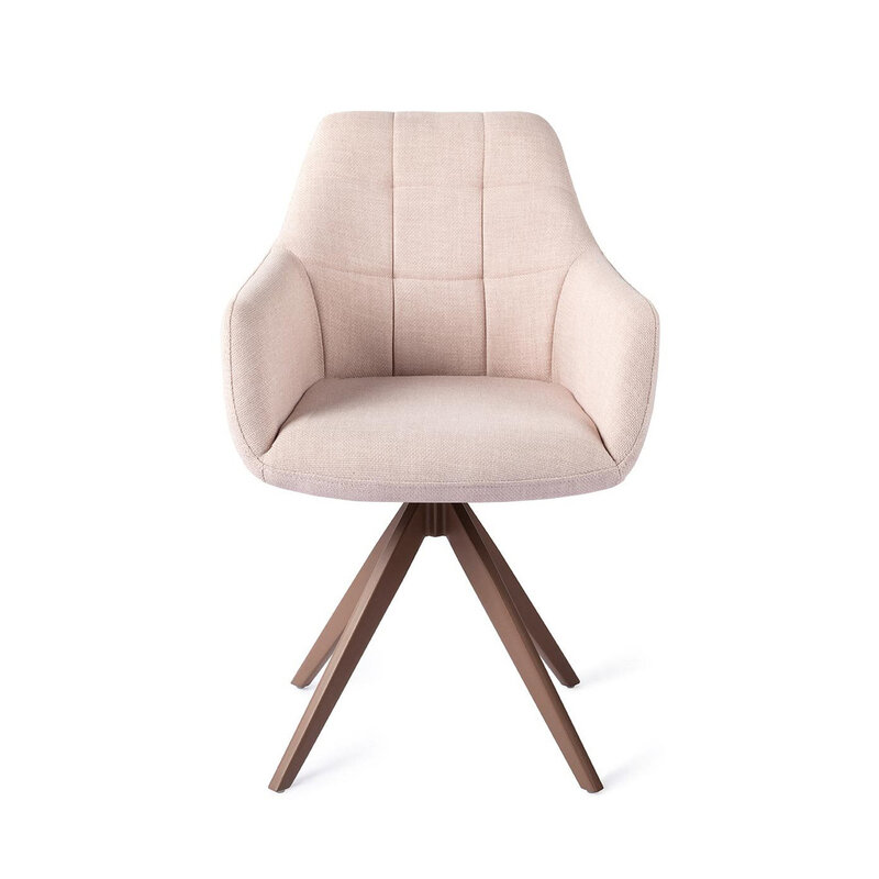 Jesper Home Noto Petal Pink Eetkamerstoel - Turn Brown