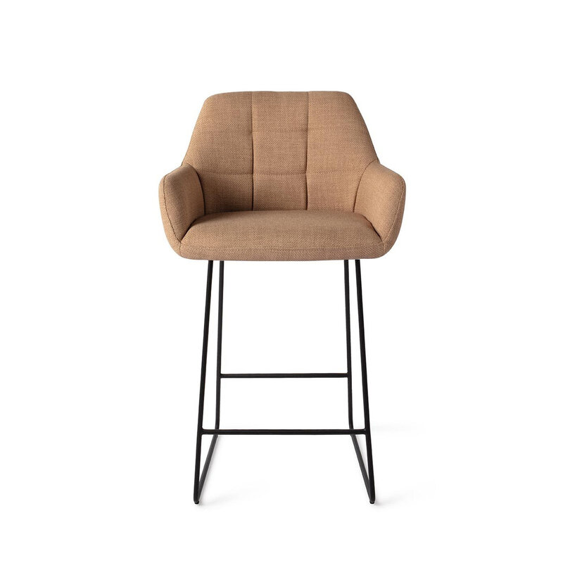Jesper Home Noto Toasted Toffee Barkruk - Slide Black (L)