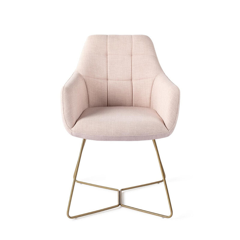 Jesper Home Noto Petal Pink Eetkamerstoel - Beehive Gold