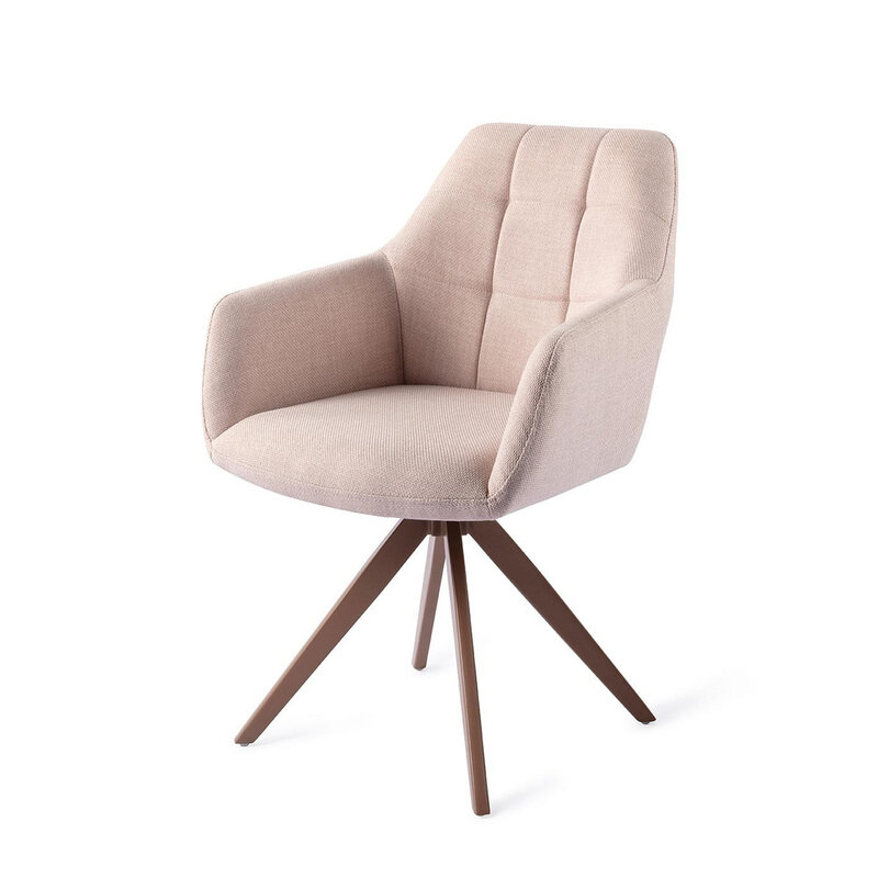 Jesper Home Noto Petal Pink Eetkamerstoel - Turn Brown