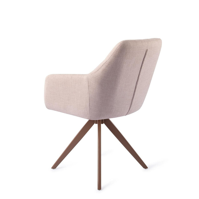 Jesper Home Noto Petal Pink Eetkamerstoel - Turn Brown