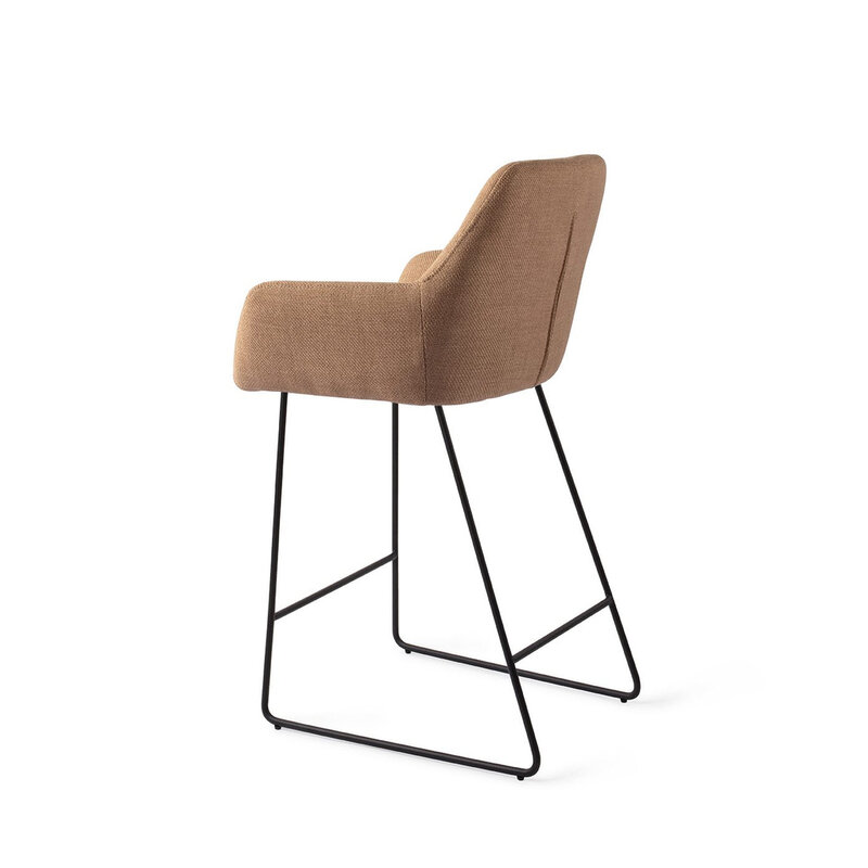 Jesper Home Noto Toasted Toffee Barkruk - Slide Black (L)