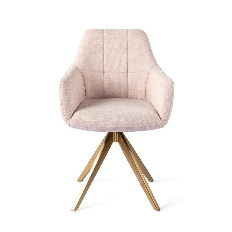 Jesper Home Noto Petal Pink Eetkamerstoel - Turn Gold