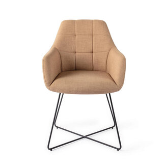 Jesper Home Noto Toasted Toffee Eetkamerstoel - Cross Black Jesper Home Noto Toasted Toffee Eetkamerstoel - Cross Black
