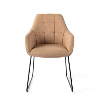 Jesper Home Noto Toasted Toffee Eetkamerstoel - Slide Black Jesper Home Noto Toasted Toffee Eetkamerstoel - Slide Black