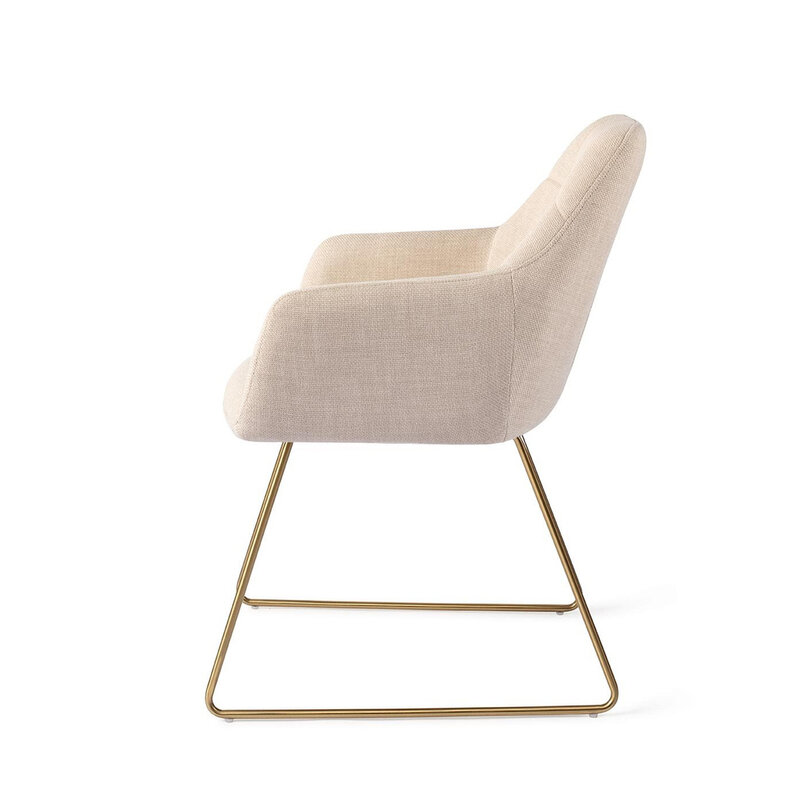 Jesper Home-collectie Noto Overnight Oats Eetkamerstoel - Slide Gold