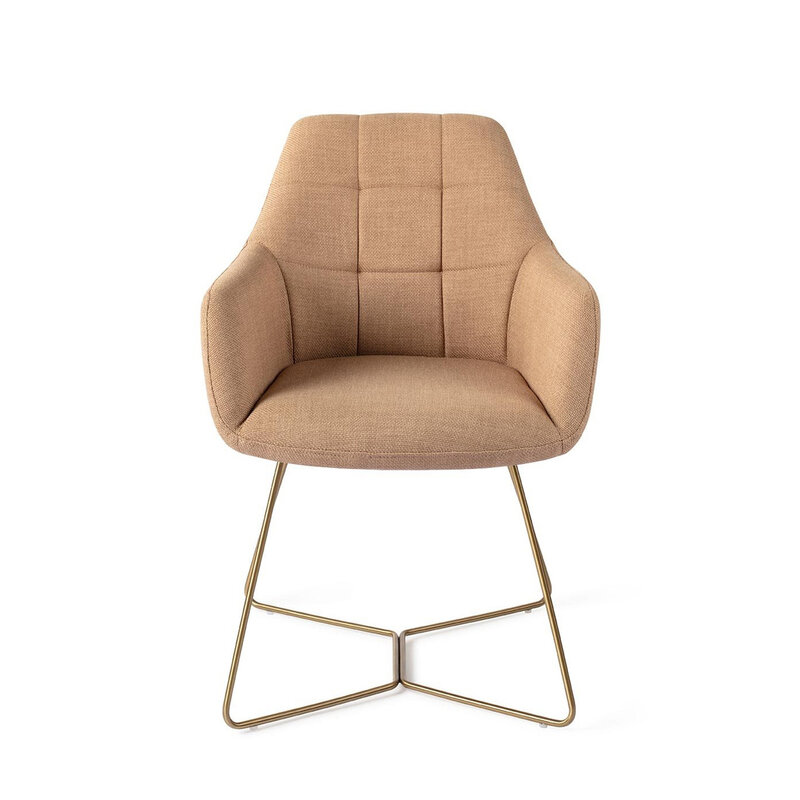 Jesper Home Noto Toasted Toffee Eetkamerstoel - Beehive Gold