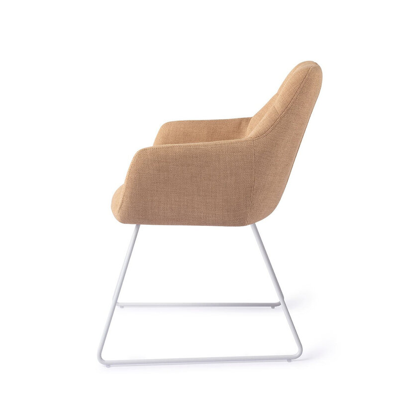 Jesper Home Noto Toasted Toffee Eetkamerstoel - Slide White