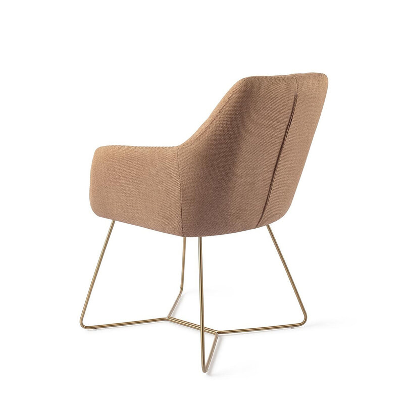 Jesper Home Noto Toasted Toffee Eetkamerstoel - Beehive Gold