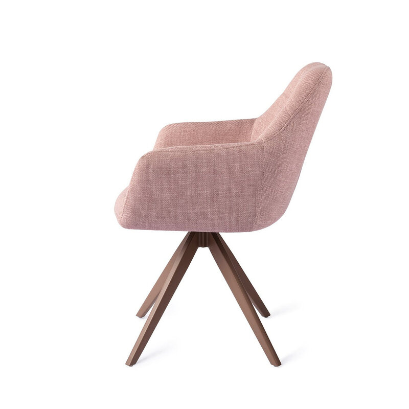 Jesper Home Noto VIntage Rose Eetkamerstoel - Turn Brown