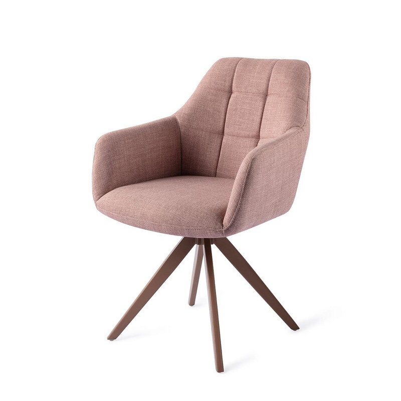 Jesper Home Noto VIntage Rose Eetkamerstoel - Turn Brown