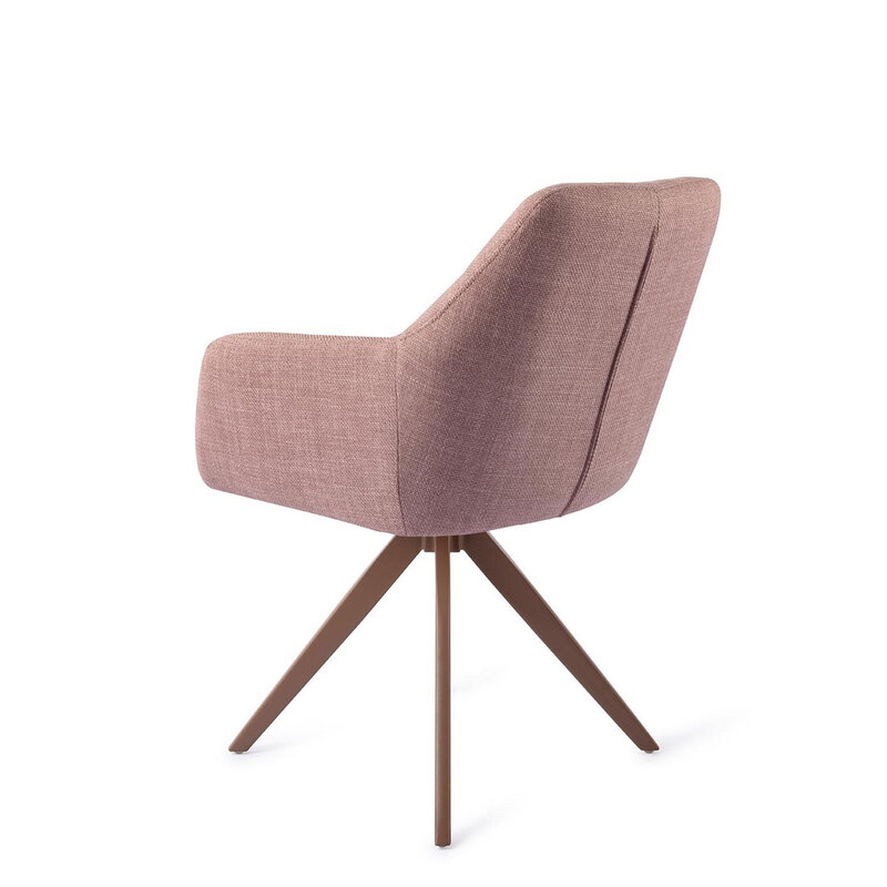 Jesper Home Noto VIntage Rose Eetkamerstoel - Turn Brown