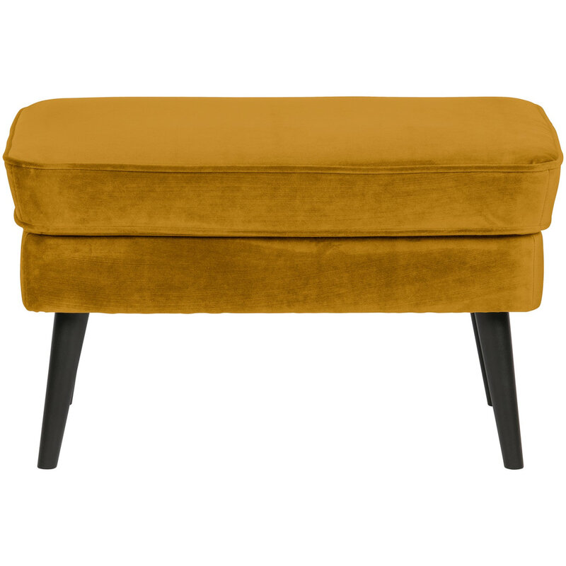 WOOOD-collectie Rocco hocker velvet oker