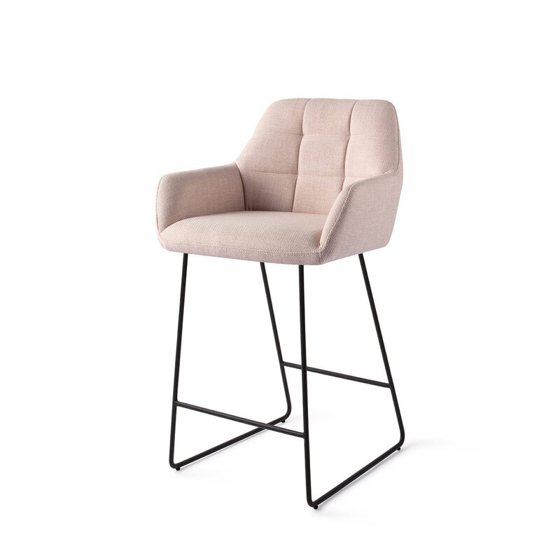 Jesper Home Noto Petal Pink Barkruk - Slide Black (L)