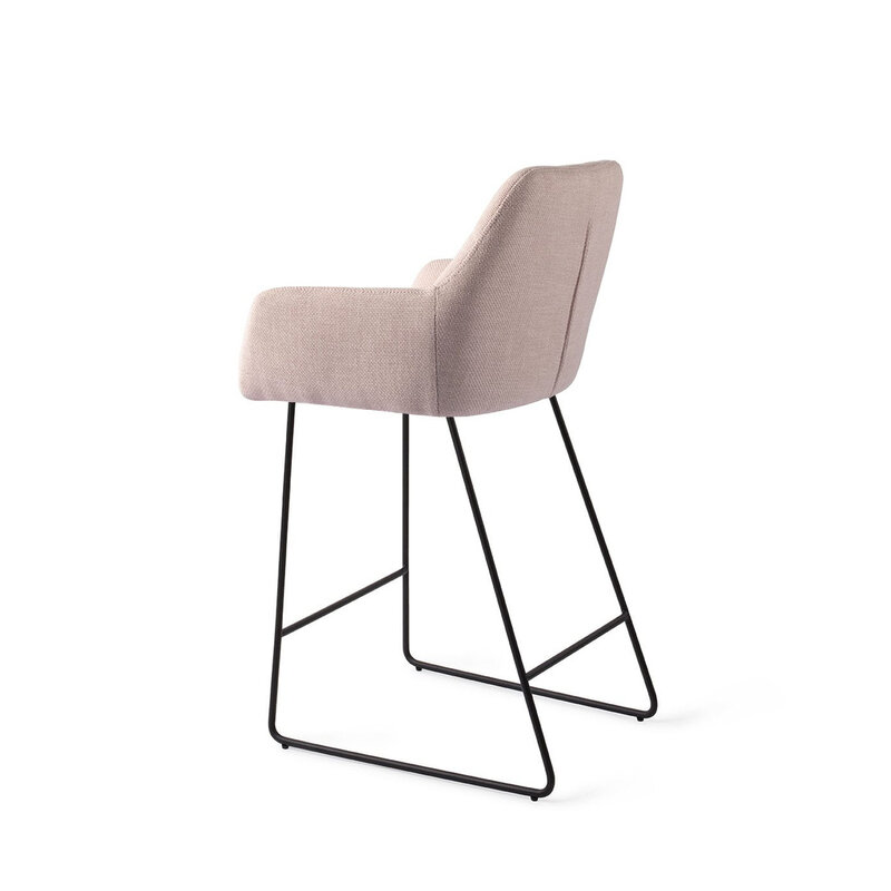 Jesper Home Noto Petal Pink Barkruk - Slide Black (L)