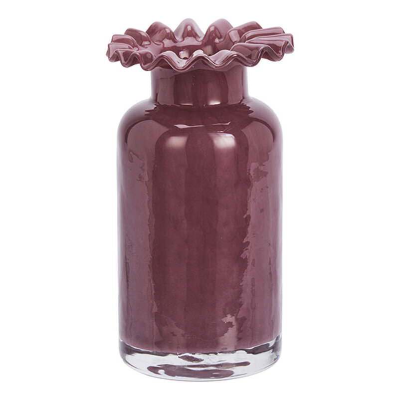 Madam Stoltz-collectie Glazen vaas Plum