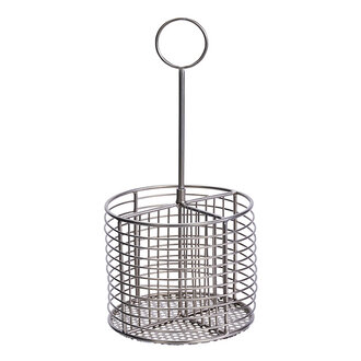 Madam Stoltz Iron cutlery holder Steel