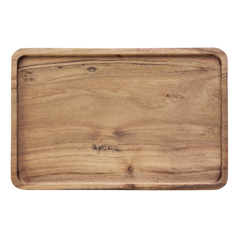 Madam Stoltz-collectie Houten dienblad Naturel