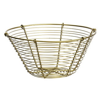 Madam Stoltz Iron wire basket Ant.brass