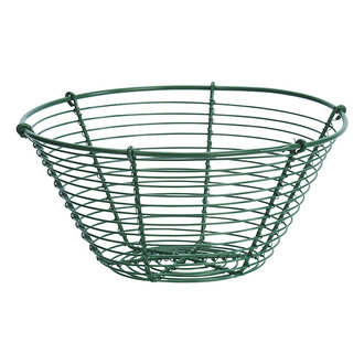 Madam Stoltz Iron wire basket Green