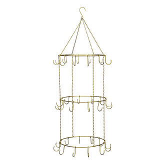 Madam Stoltz Metalen haakhanger Antiek messing
