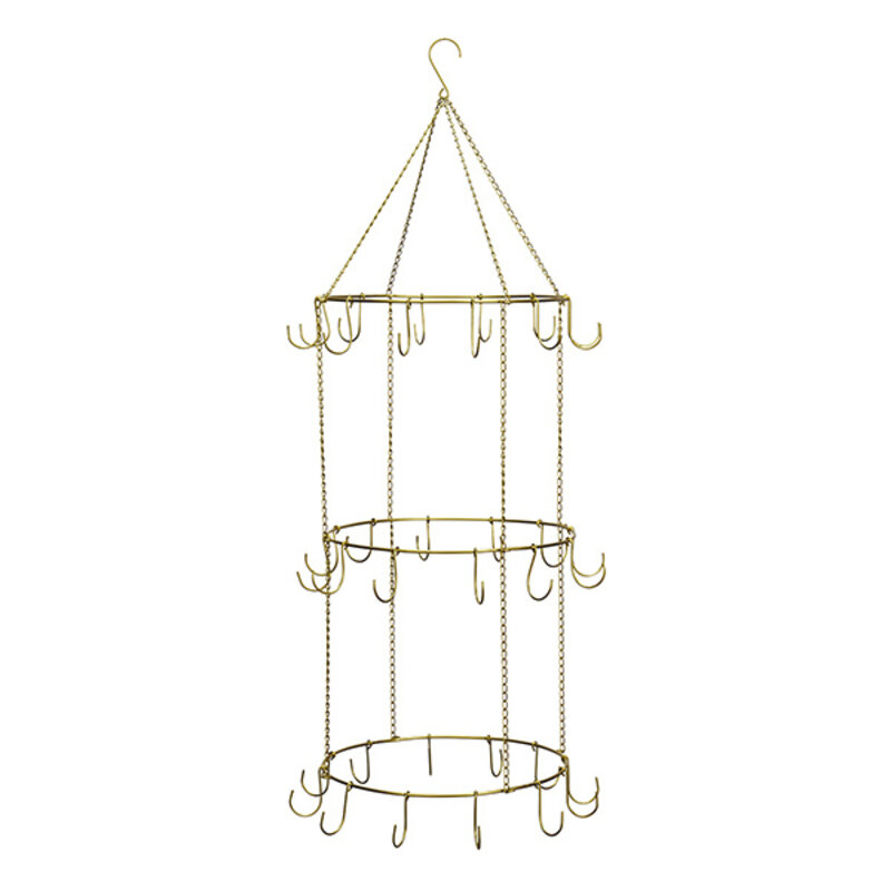 Madam Stoltz-collectie Metalen haakhanger Antiek messing