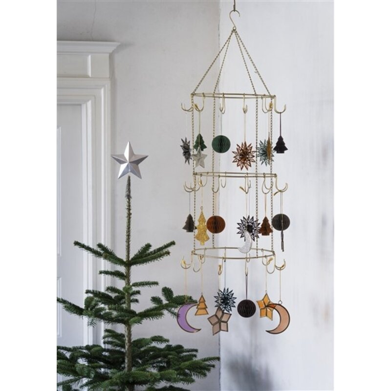 Madam Stoltz-collectie Tree topper star Steel