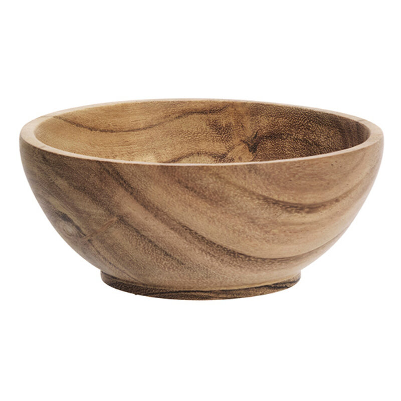 Madam Stoltz-collectie Houten schaal D:12x5 cm