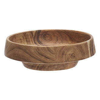 Madam Stoltz Houten schaal D:20x8 cm