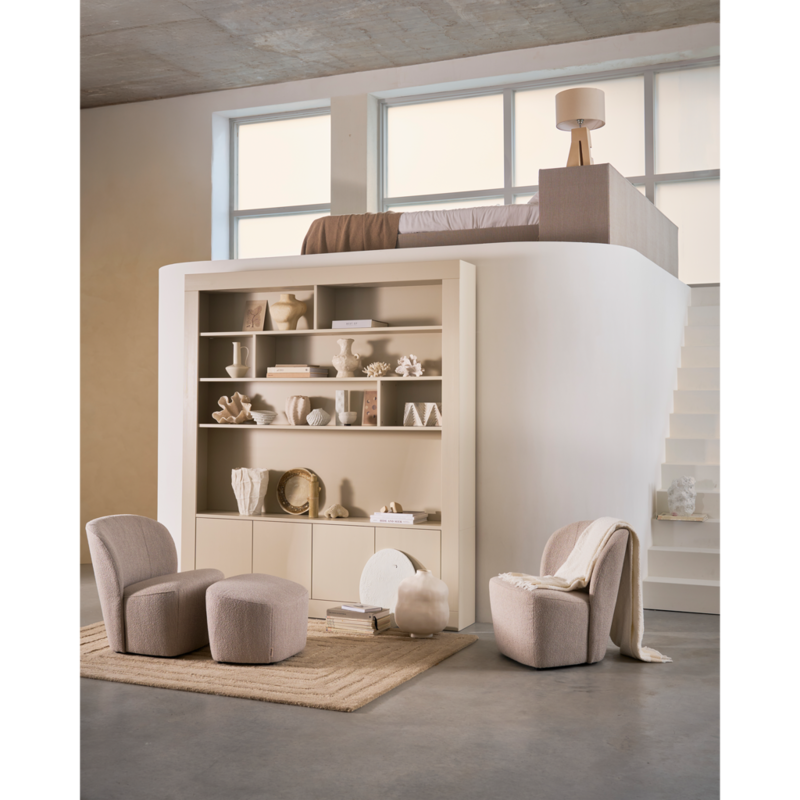 WOOOD-collectie Wallcover Wall Cabinet 210 cm Pine Dust [FSC]