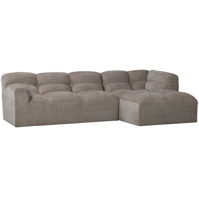 WOOOD-collectie Tibas Chaise Longue Right Woven Fabric Sand