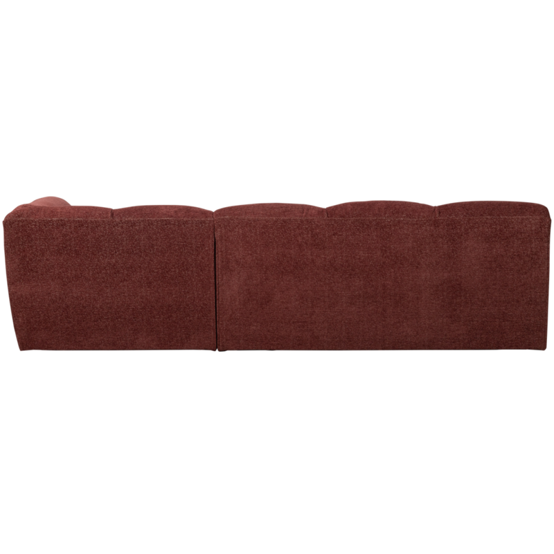 WOOOD-collectie Tibas Chaise Longue Right Woven Fabric Wine Red
