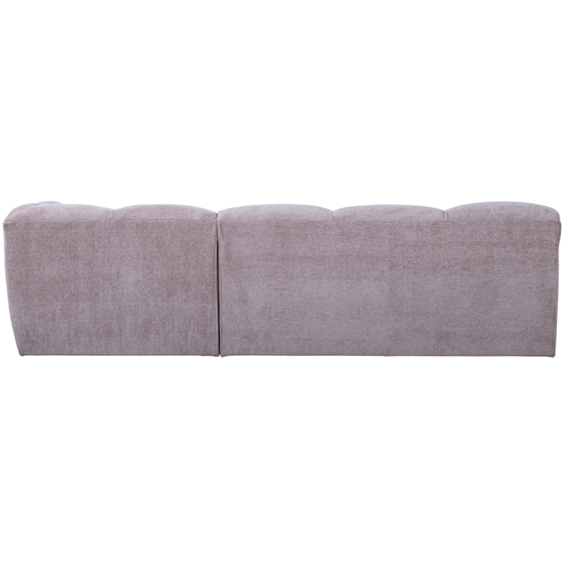 WOOOD-collectie Tibas Chaise Longue Links Geweven Stof Warm Lila